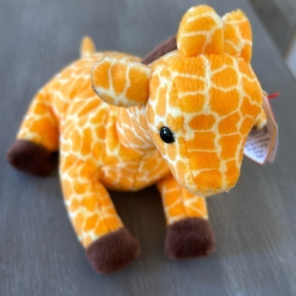 TY giraffe Teenie beanie baby - Picture 1 of 4